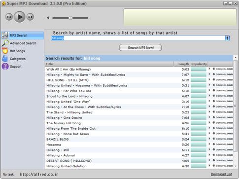 super mp3 download search