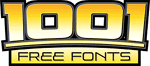 1001 free fonts logo