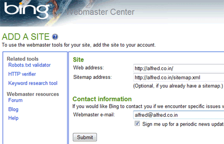Bing-Webmaster-Center
