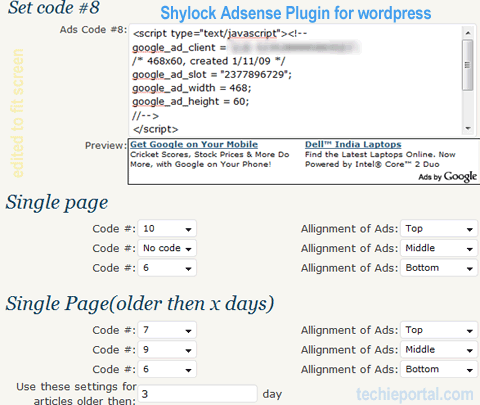 shylock-adsense-plugin