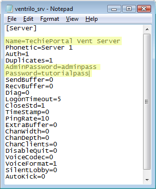 ventrilo-server-settings